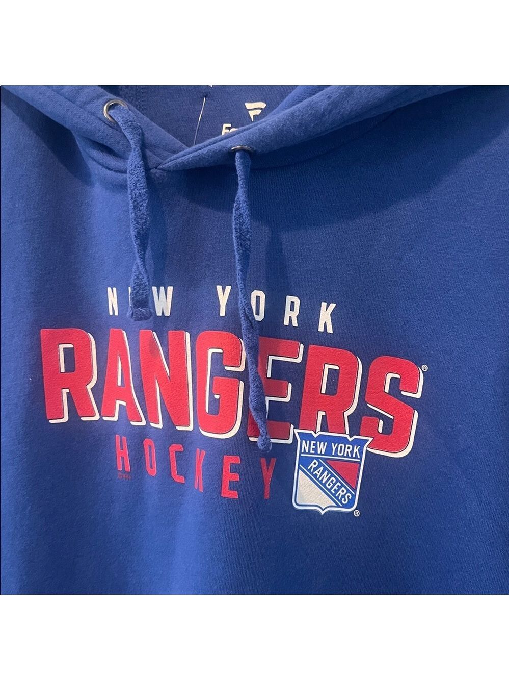 Fanatics Royal Blue Pullover New York Rangers Hockey Hoodie nwot 3xl - Picture 4 of 8